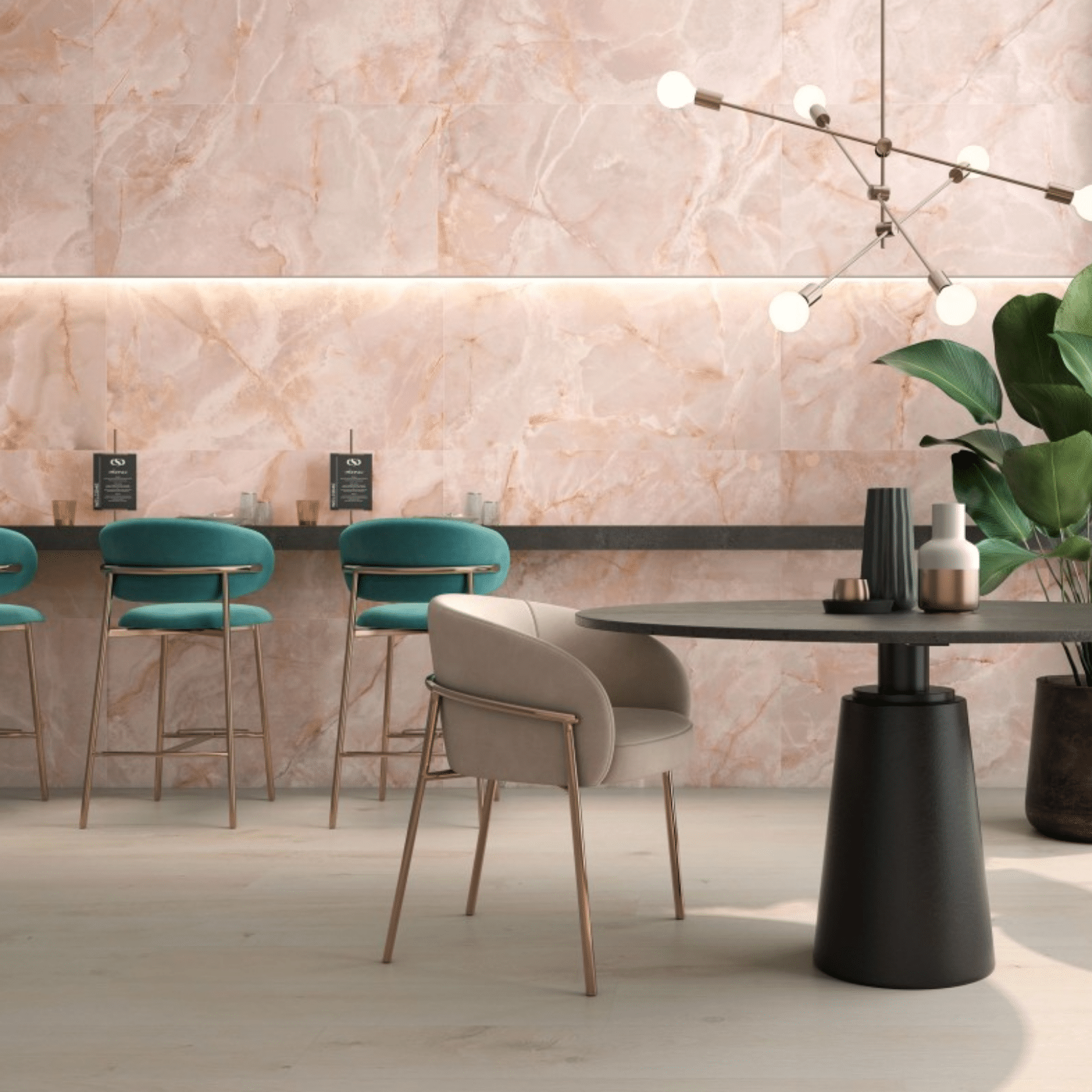 Pamesa Lux Noor Peach tiles