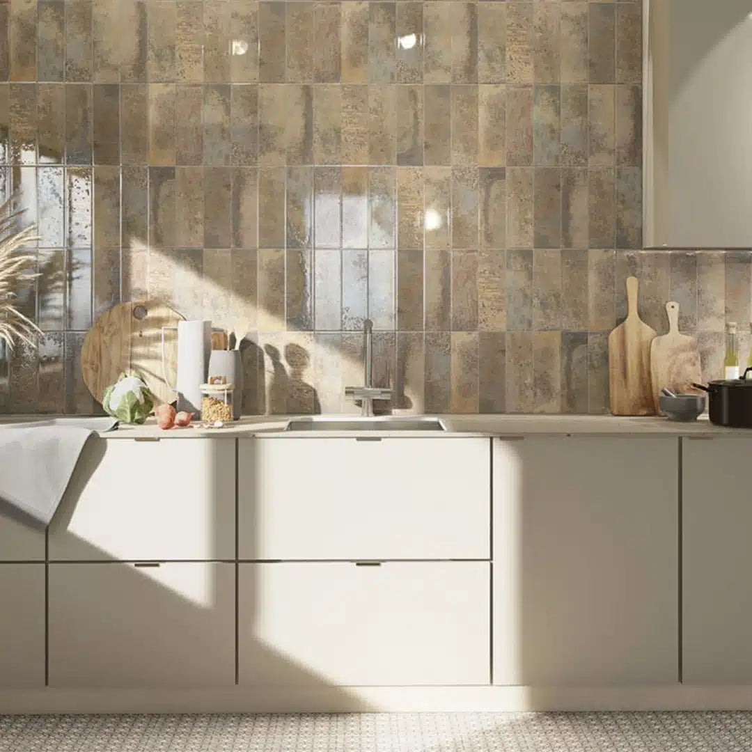 luxor caramel porcelain tile polished finish