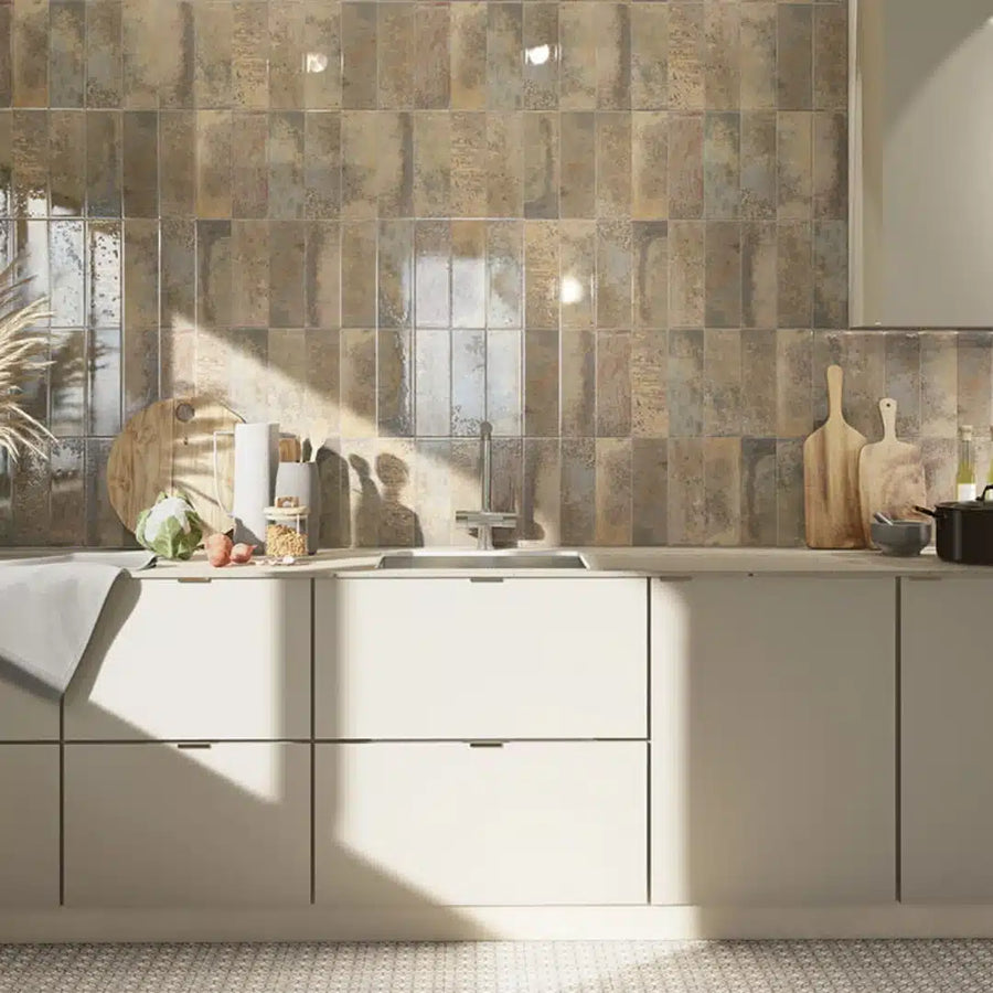 luxor caramel porcelain tile polished finish