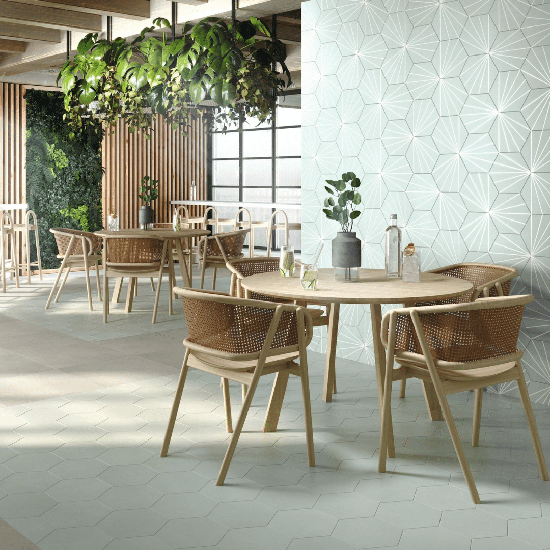 Porcelain Palladium decor tiles