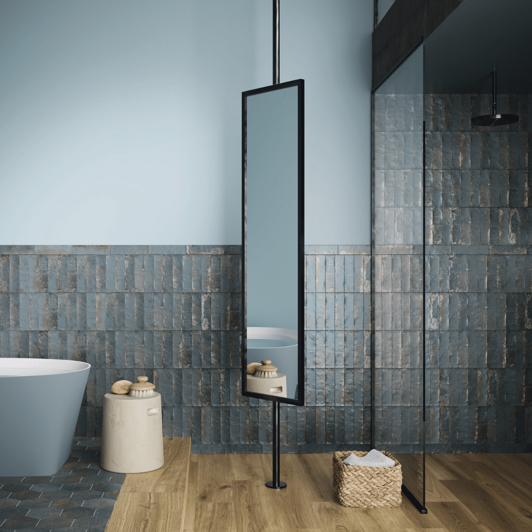 Stylish blue decor tiles
