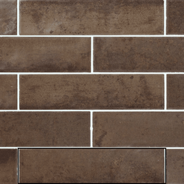 Brown ceramic matt tiles