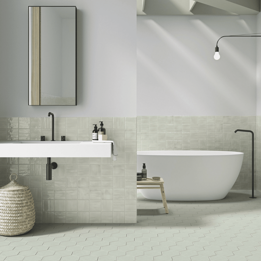 Aqua decorative ceramic tiles with glossy surface