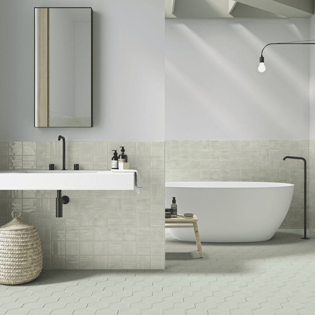 Aqua decorative ceramic tiles with glossy surface