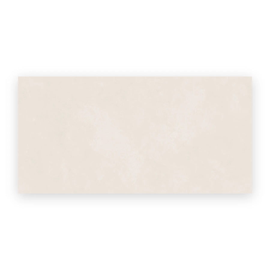Ivory porcelain concrete effect wall and floor tile design