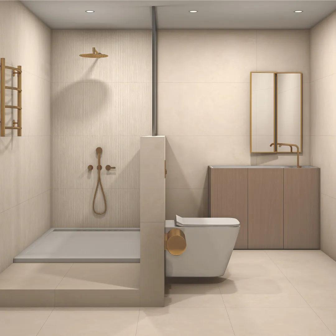 Medellin Ginger Base Light Beige Porcelain Wall Floor Tiles
