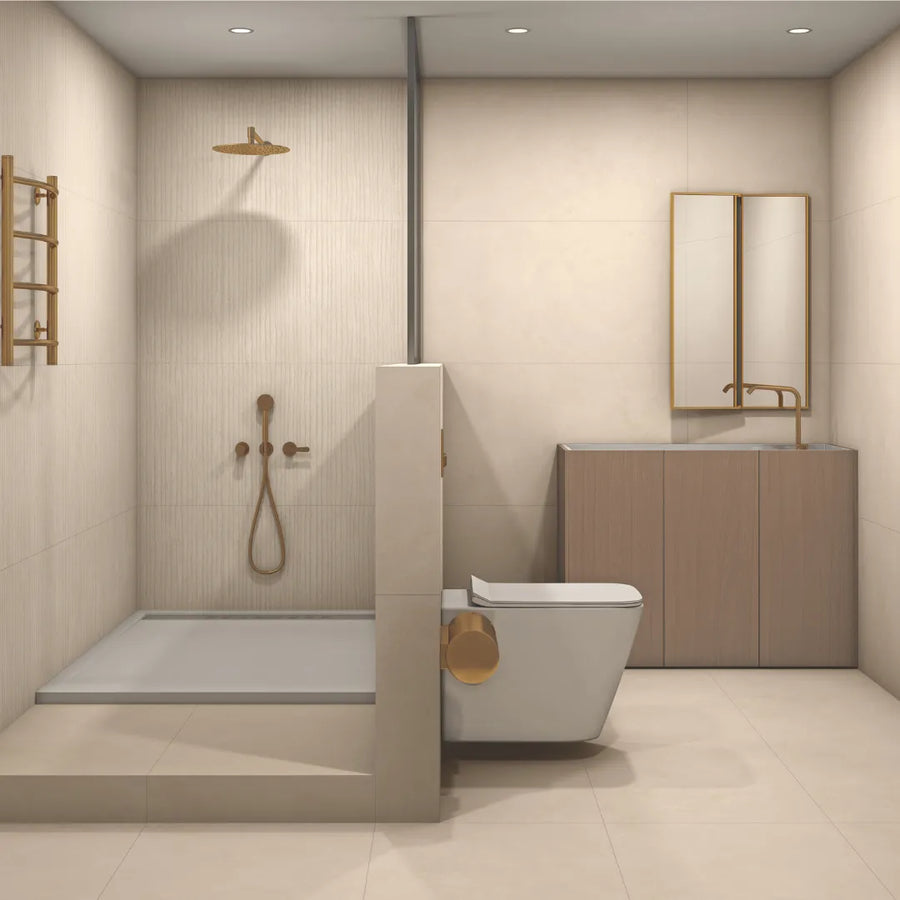 Medellin Ginger Base Light Beige Porcelain Wall Floor Tiles