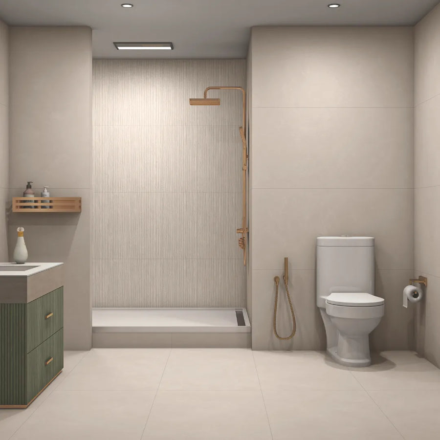 Medellin Sugar Base Beige Porcelain Concrete Effect Wall Floor Tile