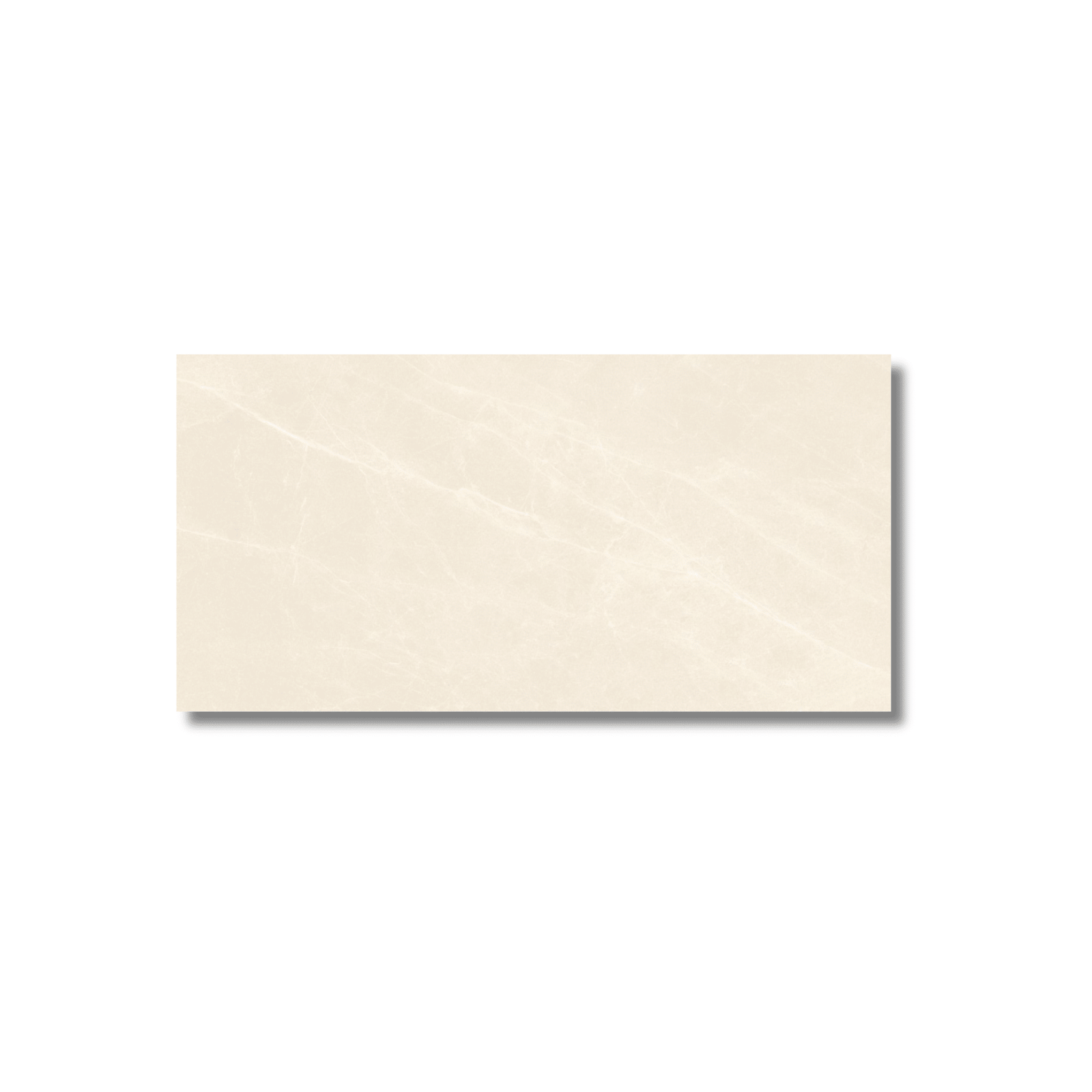 Large format matt ivory porcelain tile