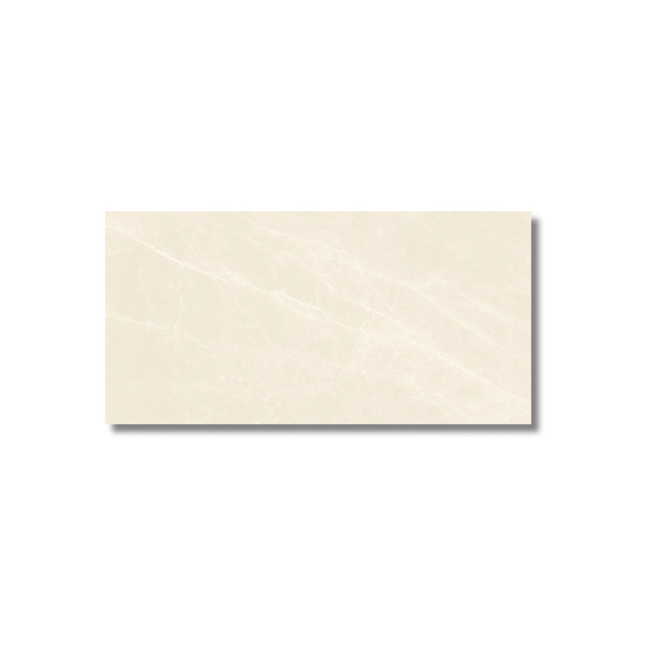 Large format matt ivory porcelain tile