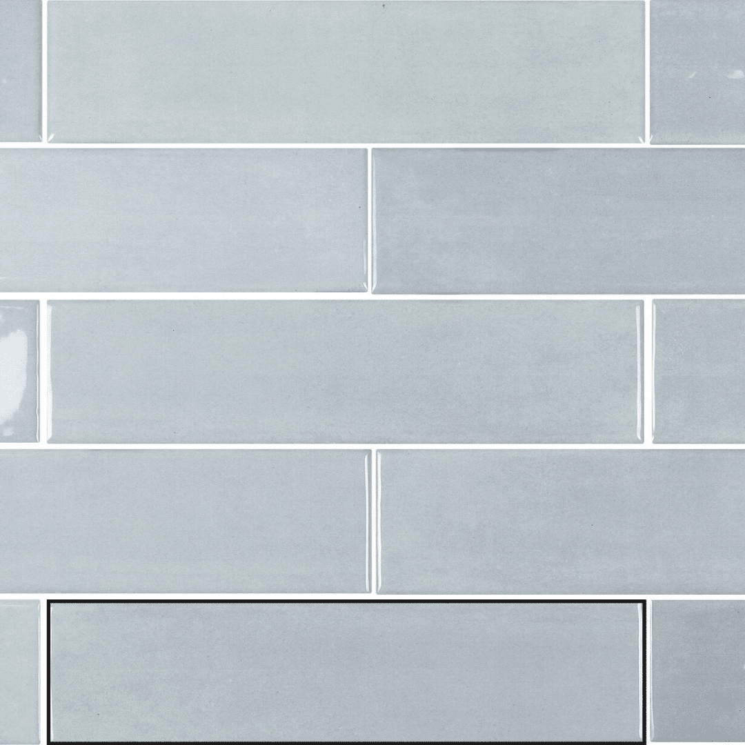 Durable glossy ceramic aqua wall tiles design