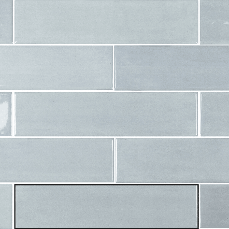 Durable glossy ceramic aqua wall tiles design