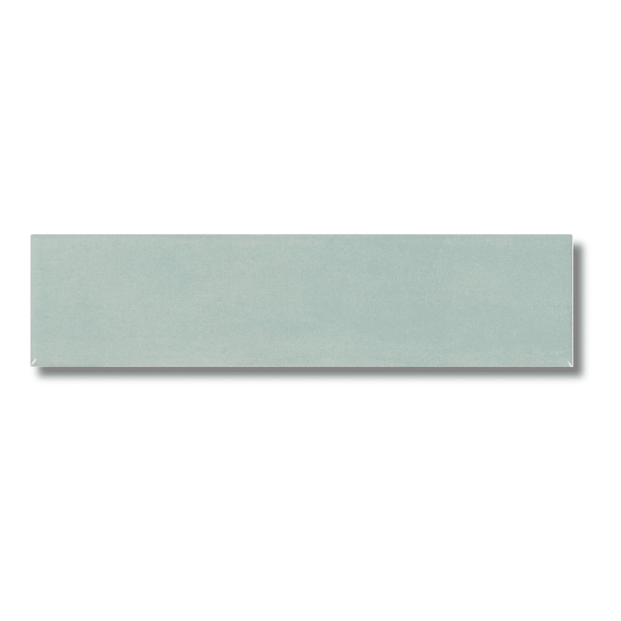 Muddey Light Green glossy ceramic metro wall tiles