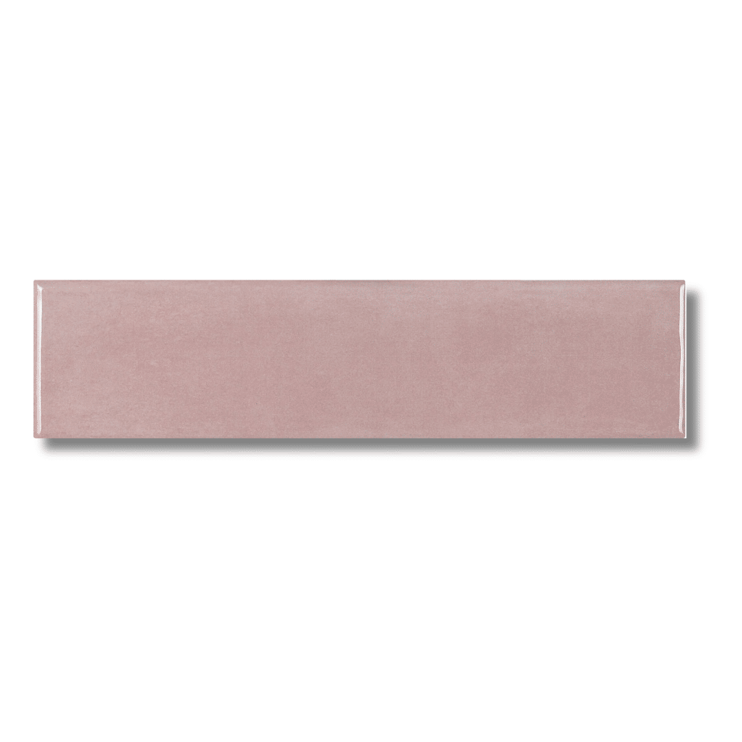 Muddey Rose tiles glossy ceramic metro style