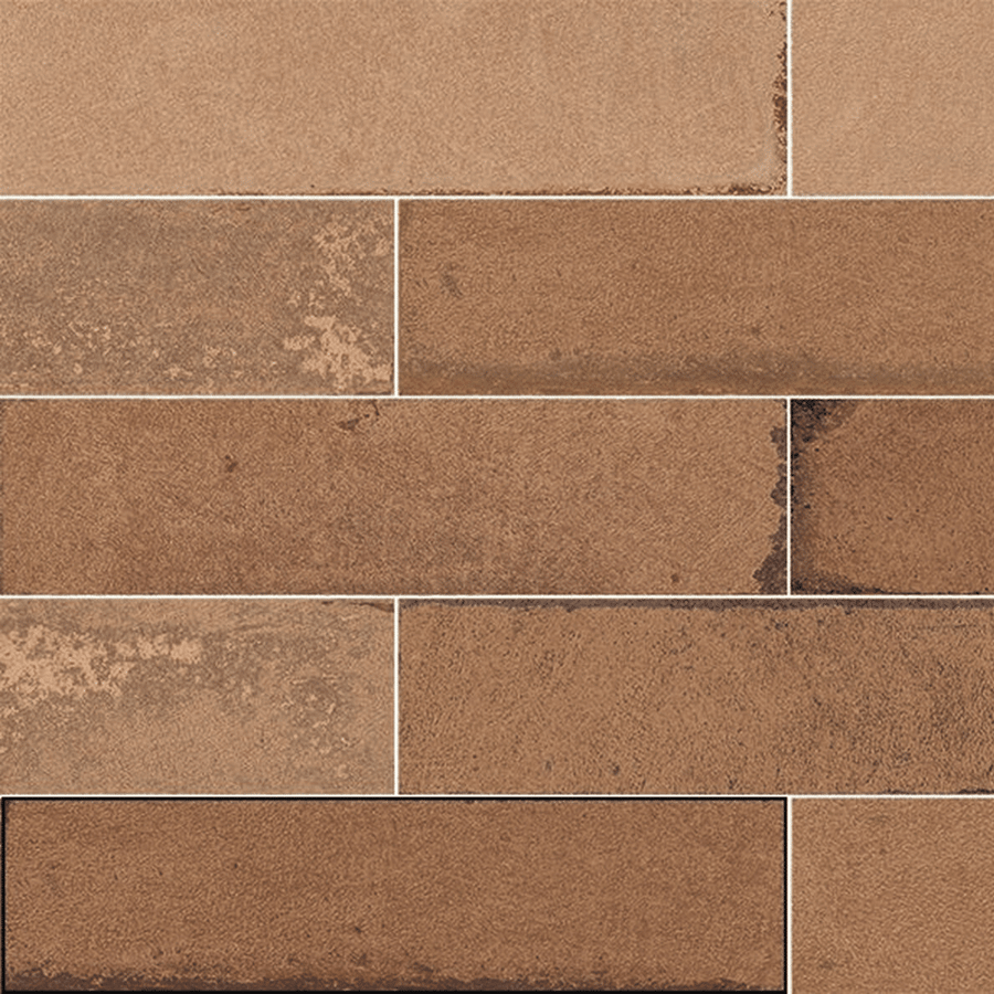 Elegant glossy ceramic beige metro tile design