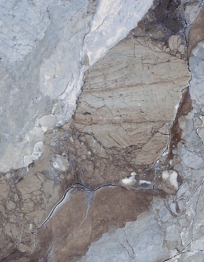 Mystic Ocean blue marble look porcelain tile with polished gloss finish