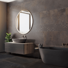 Elegant Magnetic Bronze matt porcelain metallic tiles