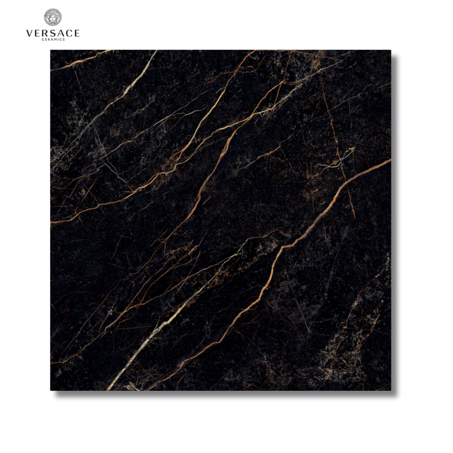 Marble Nero black ceramic polished wall and floor tiles