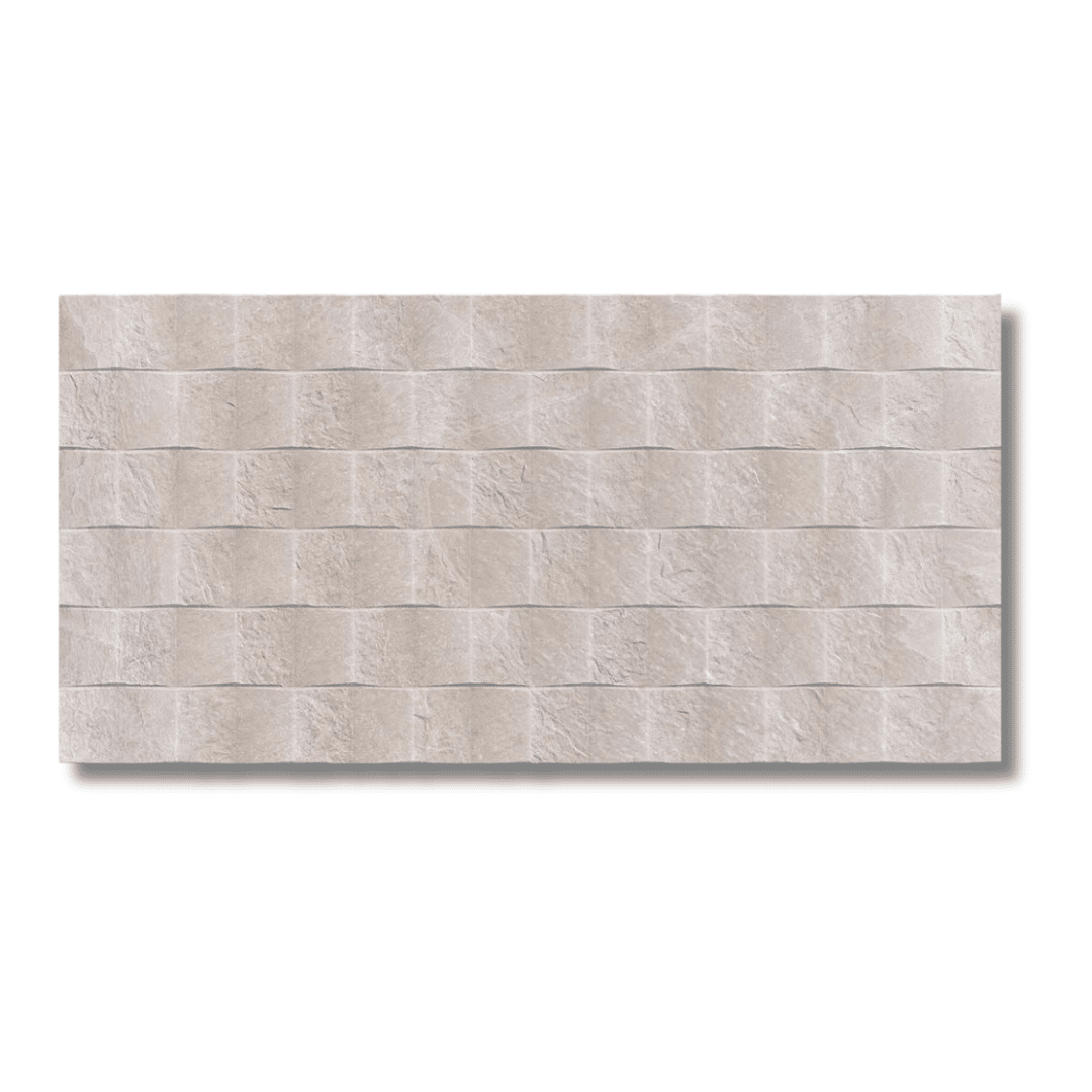 Contemporary beige stone porcelain tile hallway bathroom use