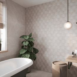 Modern beige stone porcelain tile for home hallway use