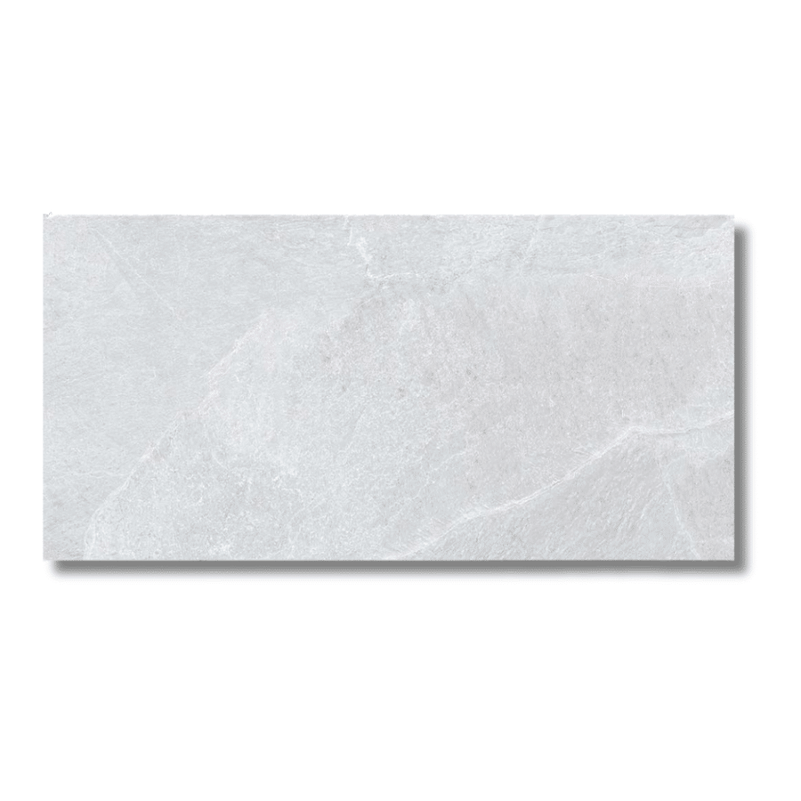 Masaya White stone effect lappato finish porcelain tile
