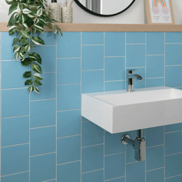 Gloss green ceramic wall tiles with plain surface 150x150mm