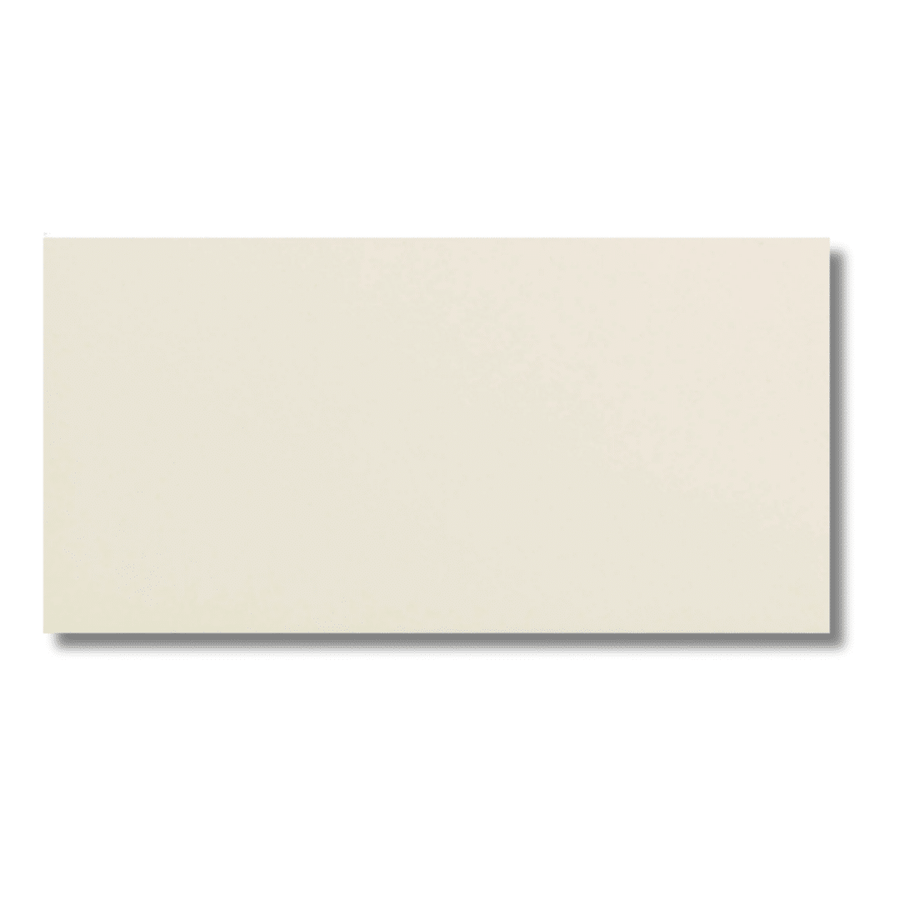 Cream ceramic metro effect tiles offering soft matt texture