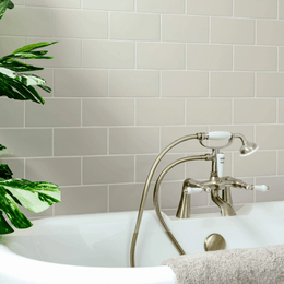 Monocolour Hueso Cream ceramic wall tiles with matt finish