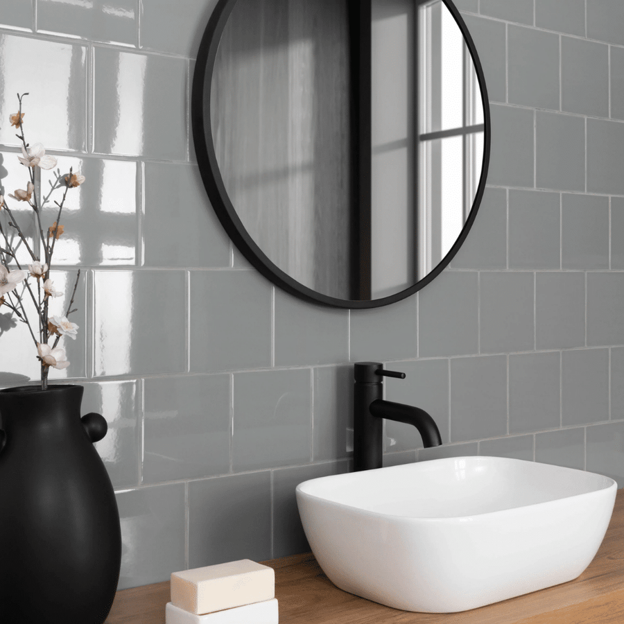Elegant Plata Grey ceramic wall tiles for interiors