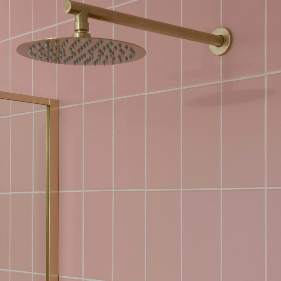 Rosa Pink Flat Matt ceramic tiles metro effect