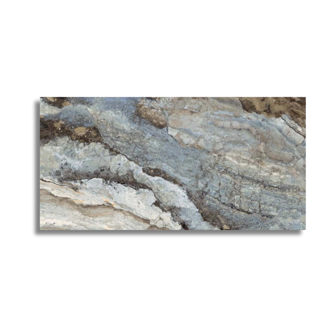 Mystic Ocean marble-effect porcelain tile modern interior