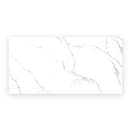 Modern white porcelain wall and floor tiles with marble design