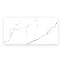 Elegant white marble effect porcelain wall and floor tiles