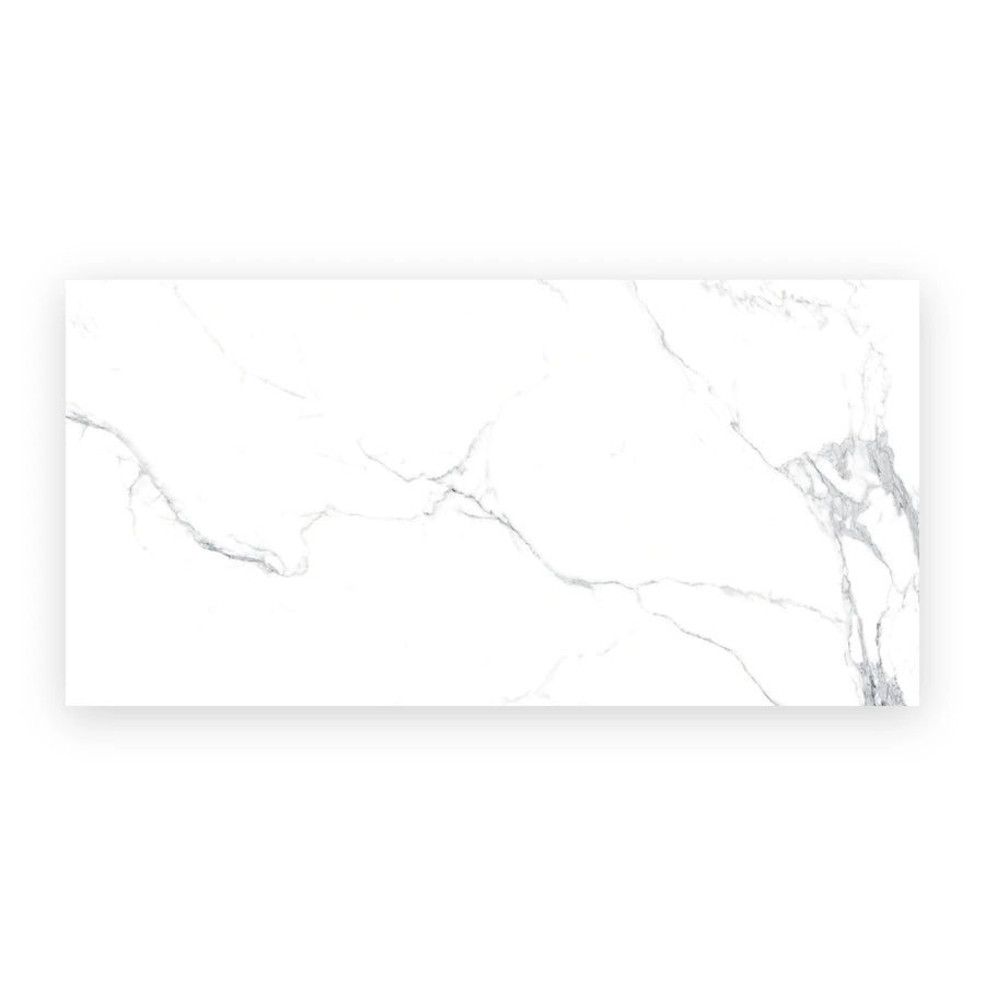 Satvario Classic White porcelain marble effect wall and floor tiles