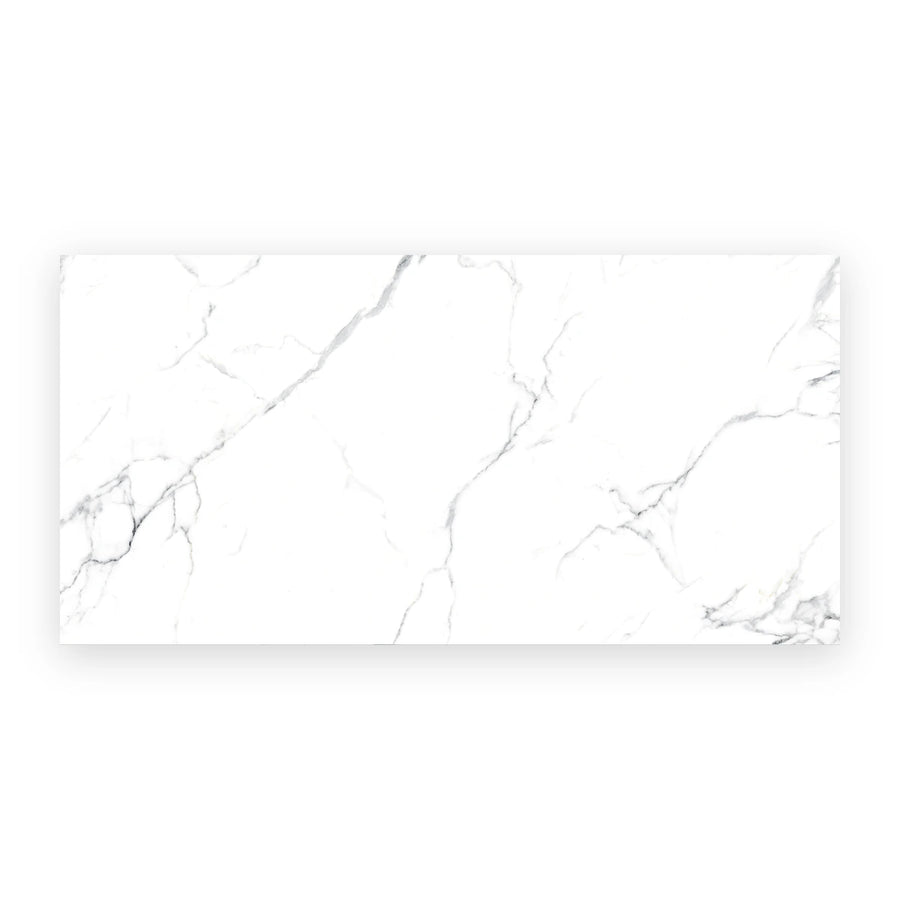 White porcelain marble effect tiles for wall and floor