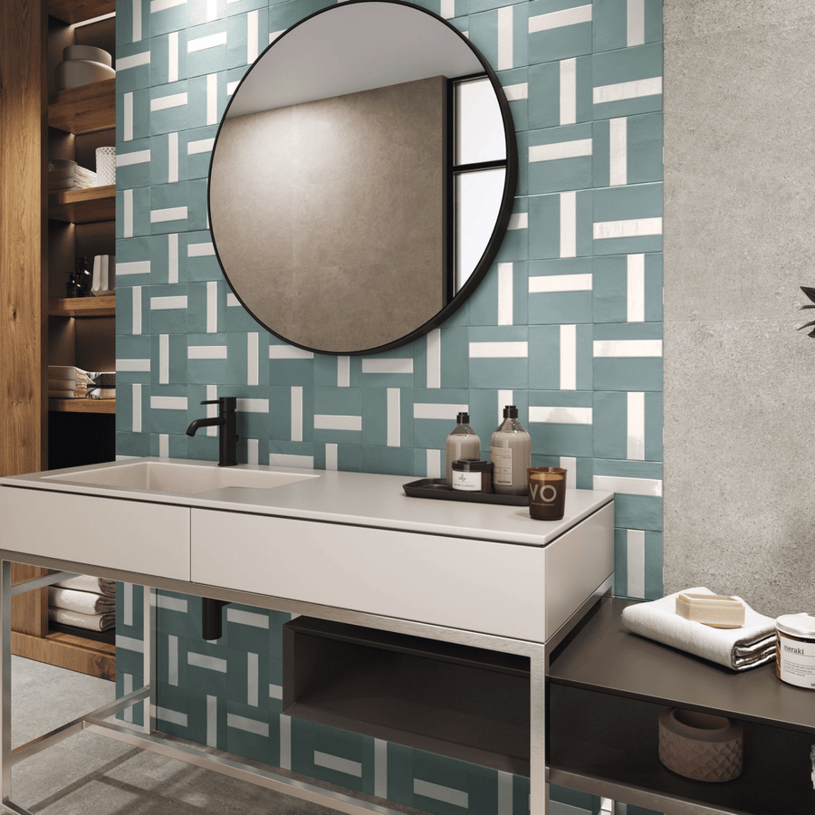 Decorative Aqua Sea porcelain tiles