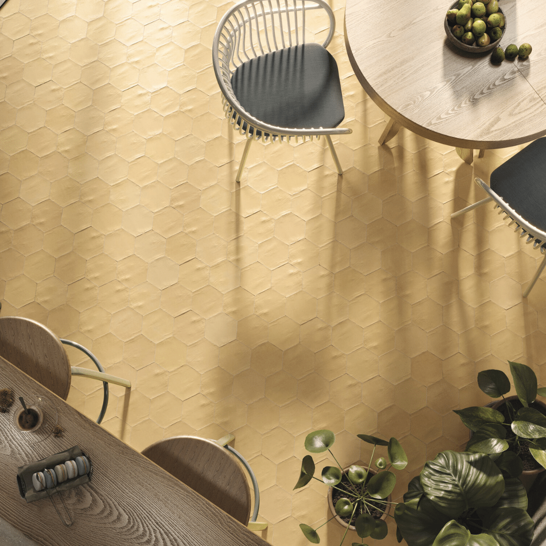 Durable Nomadae Ocre porcelain matt decorative wall tiles