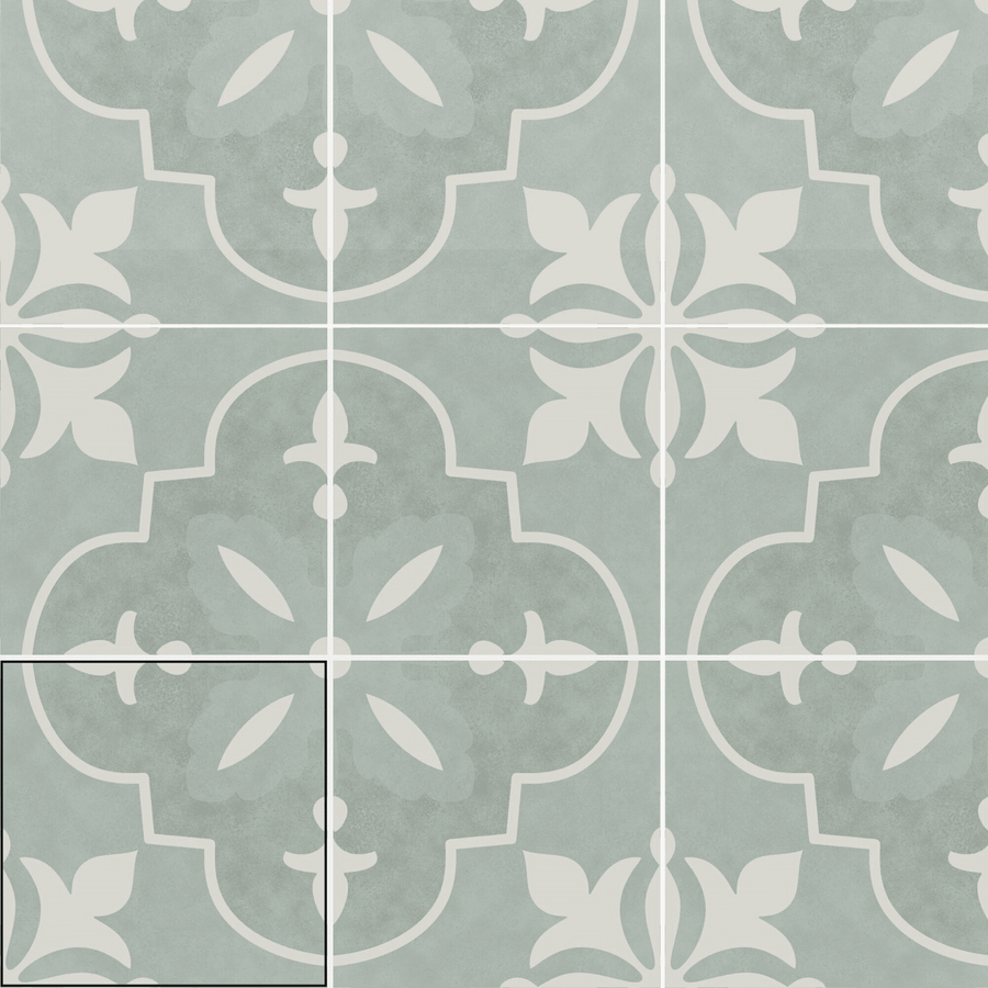 Porcelain Norina Acqua tiles