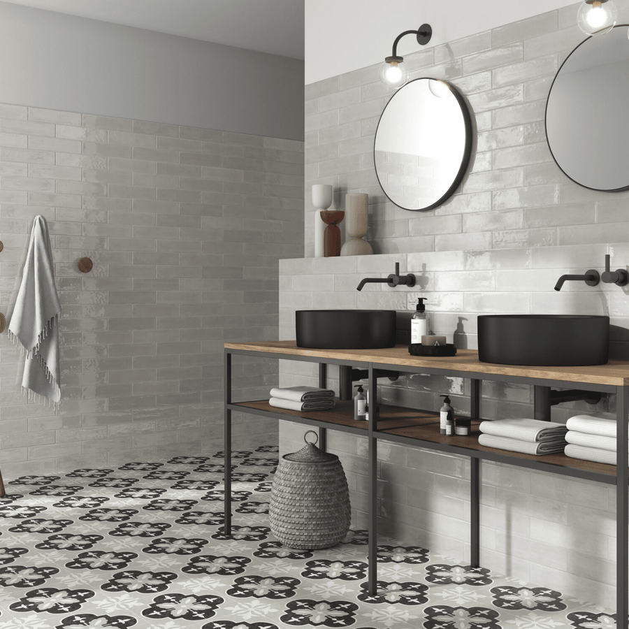 Porcelain Norina Coal tiles
