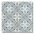 Patterned matt finish ceramic tiles in Marine Blue