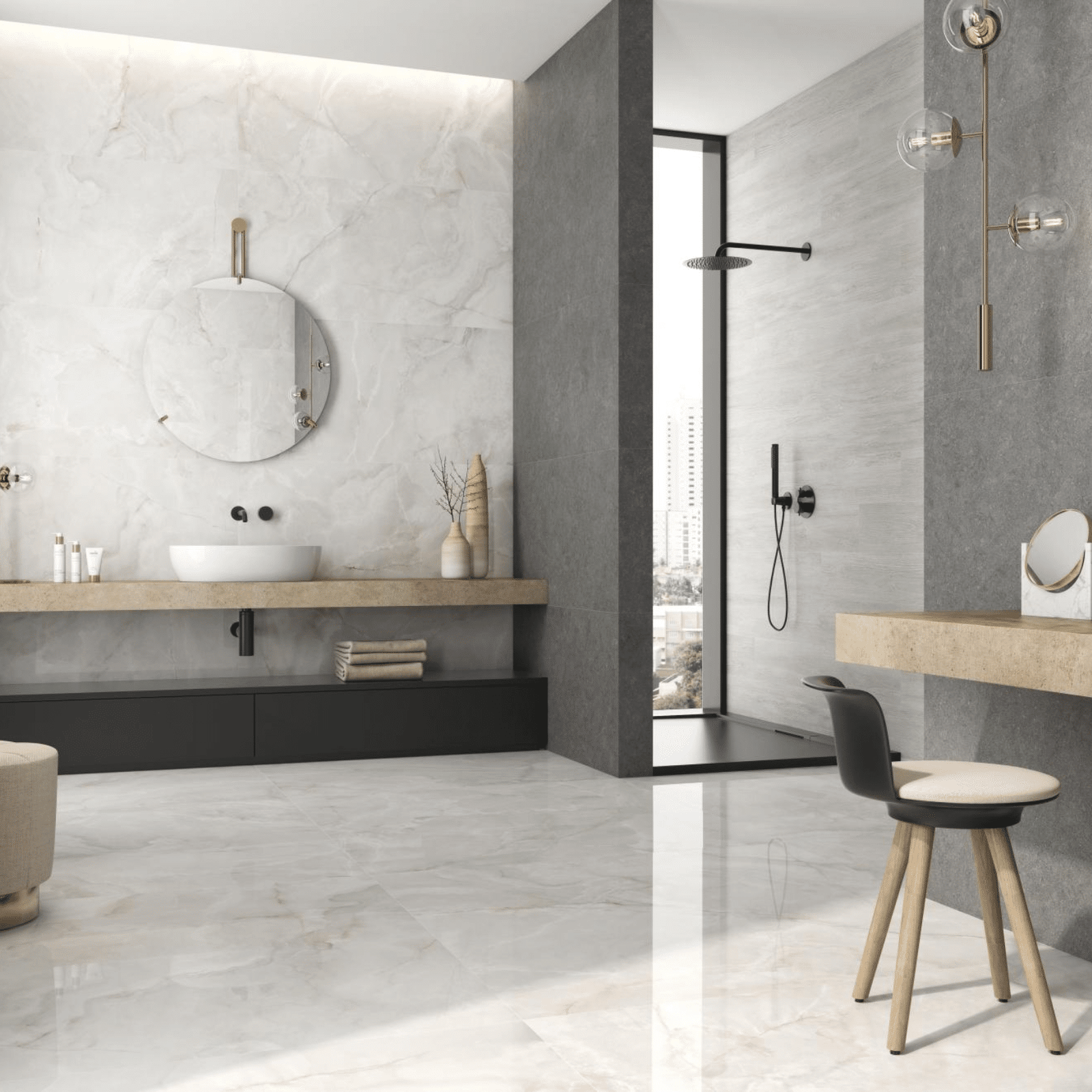 Pamesa Lux Noor White tiles