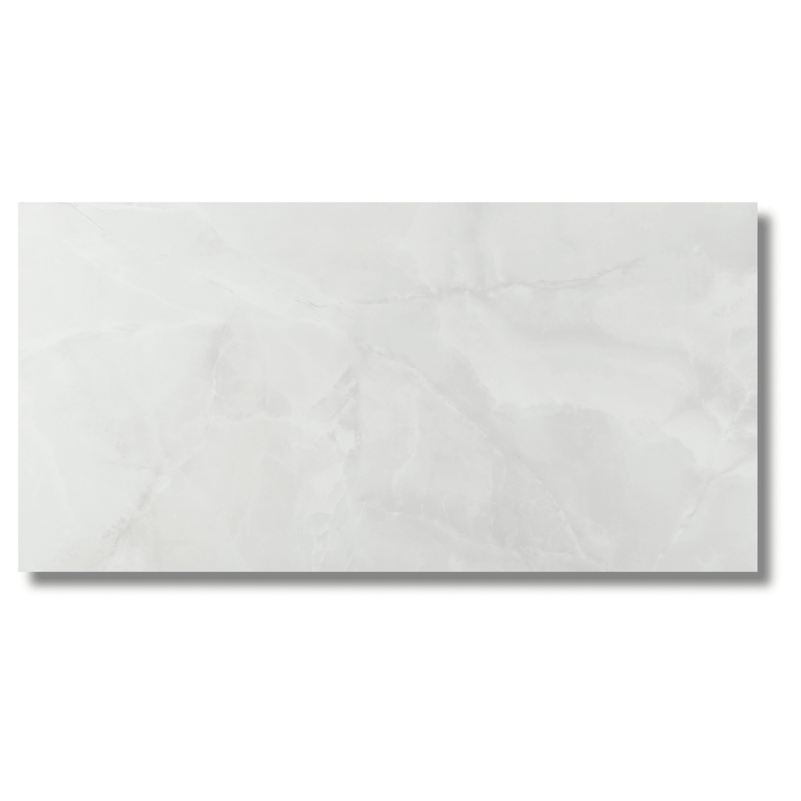Lux Noor White polished tiles