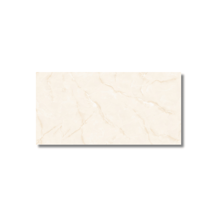 Onice Beige gloss porcelain tile 600x1200