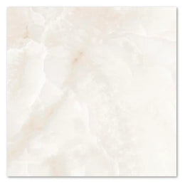 Rectified white porcelain tile with smooth matt finish in 1200x1200mm format