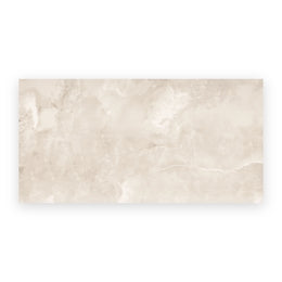 Elegant beige onyx effect porcelain wall and floor surfaces