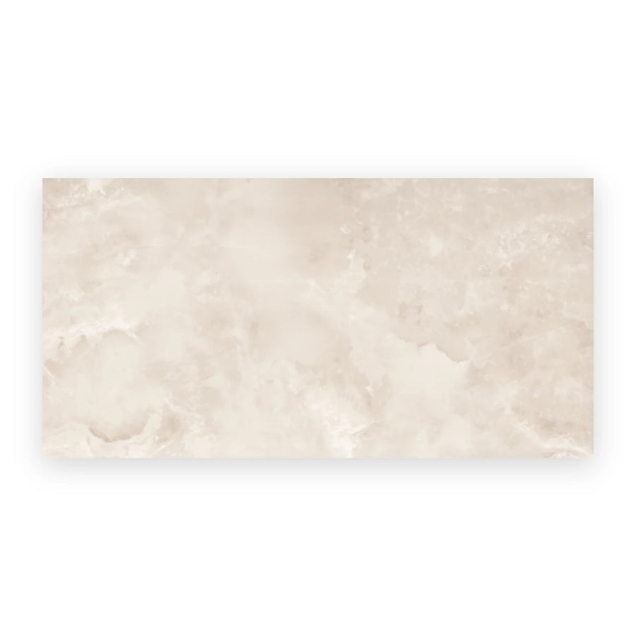 Modern beige porcelain onyx effect wall and floor design