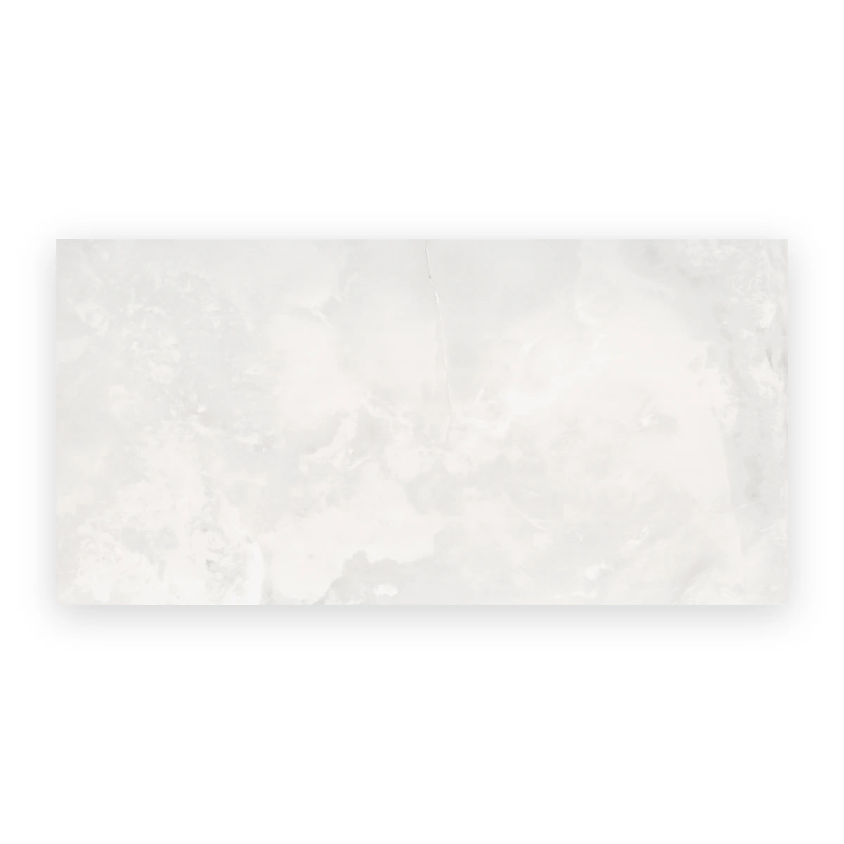 White polished onyx effect porcelain wall and floor tiles