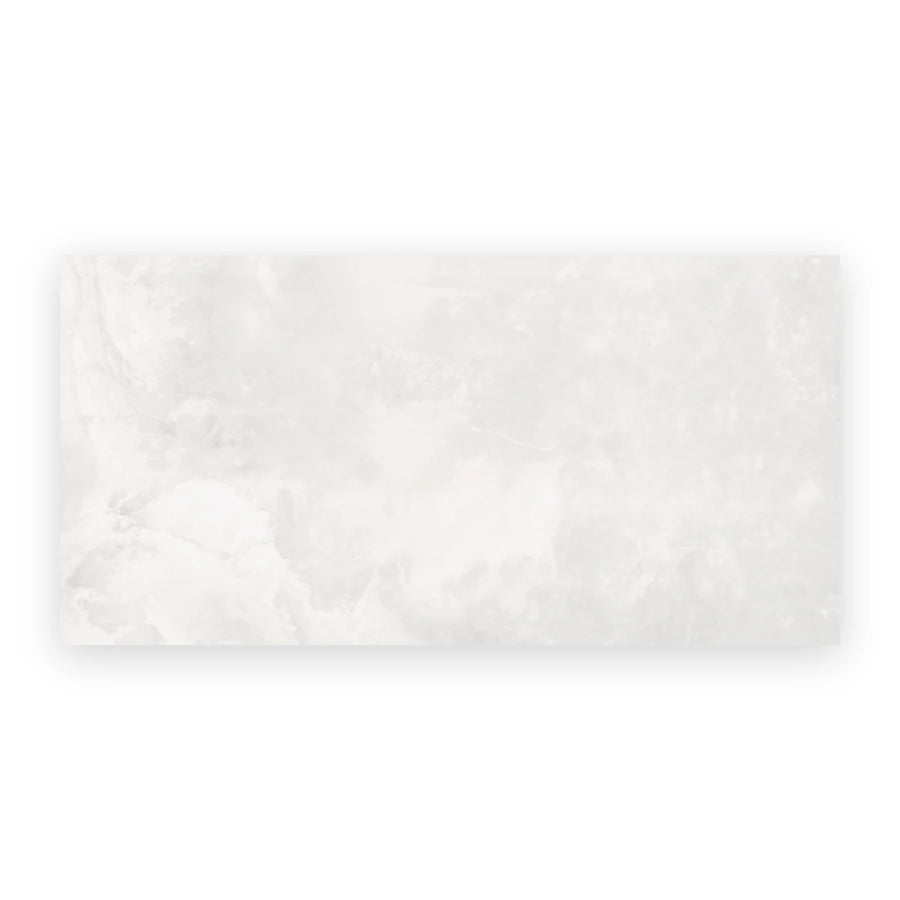 Crystal Onyx White polished porcelain wall and floor tiles