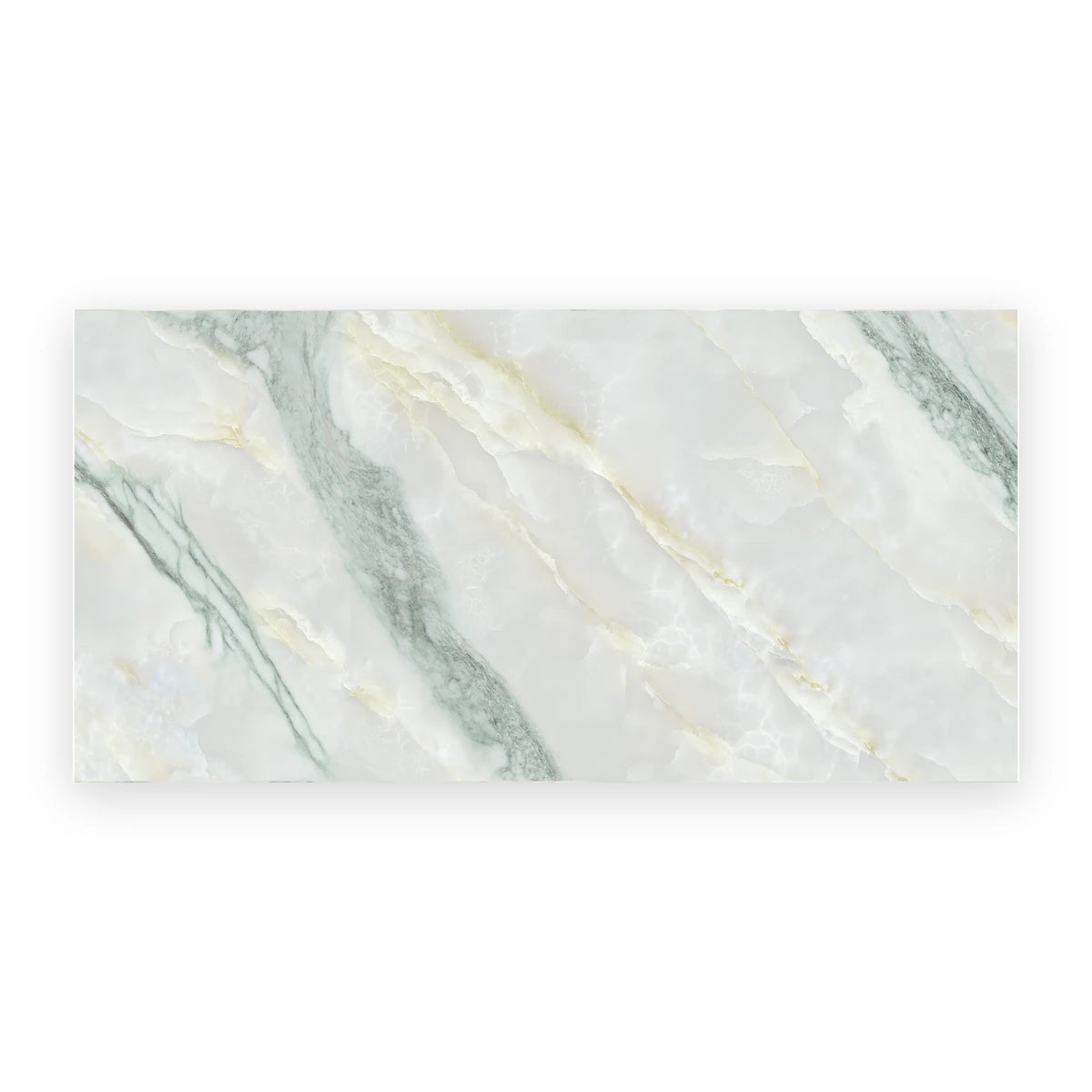 Elegant white onyx effect porcelain wall and floor tiles
