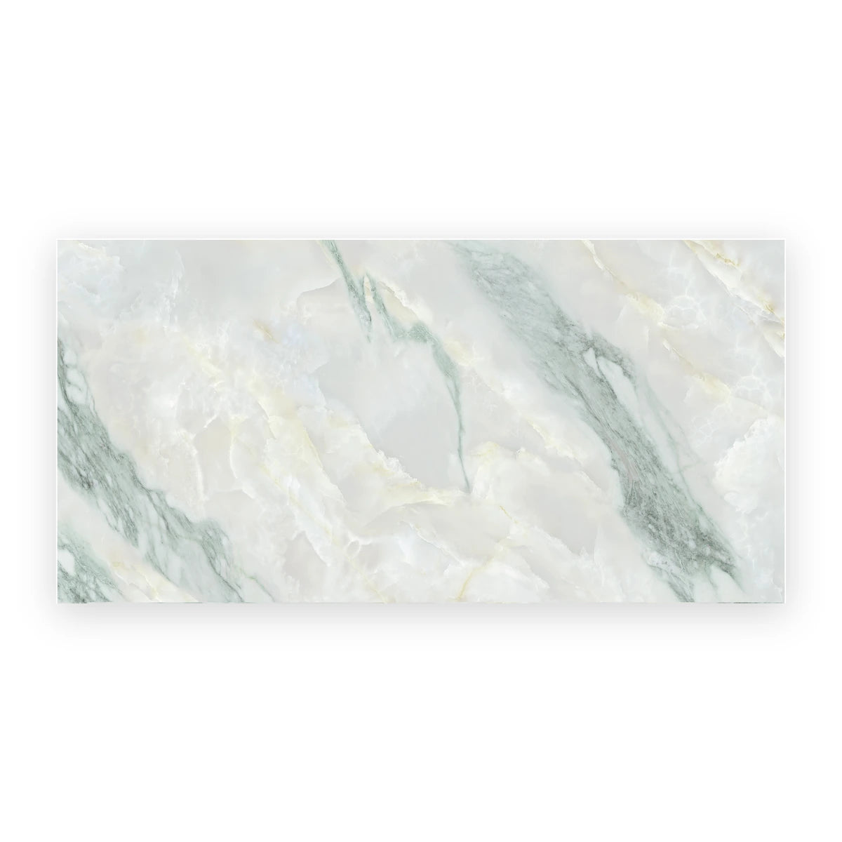 Onyx Giada white porcelain onyx effect wall and floor tiles